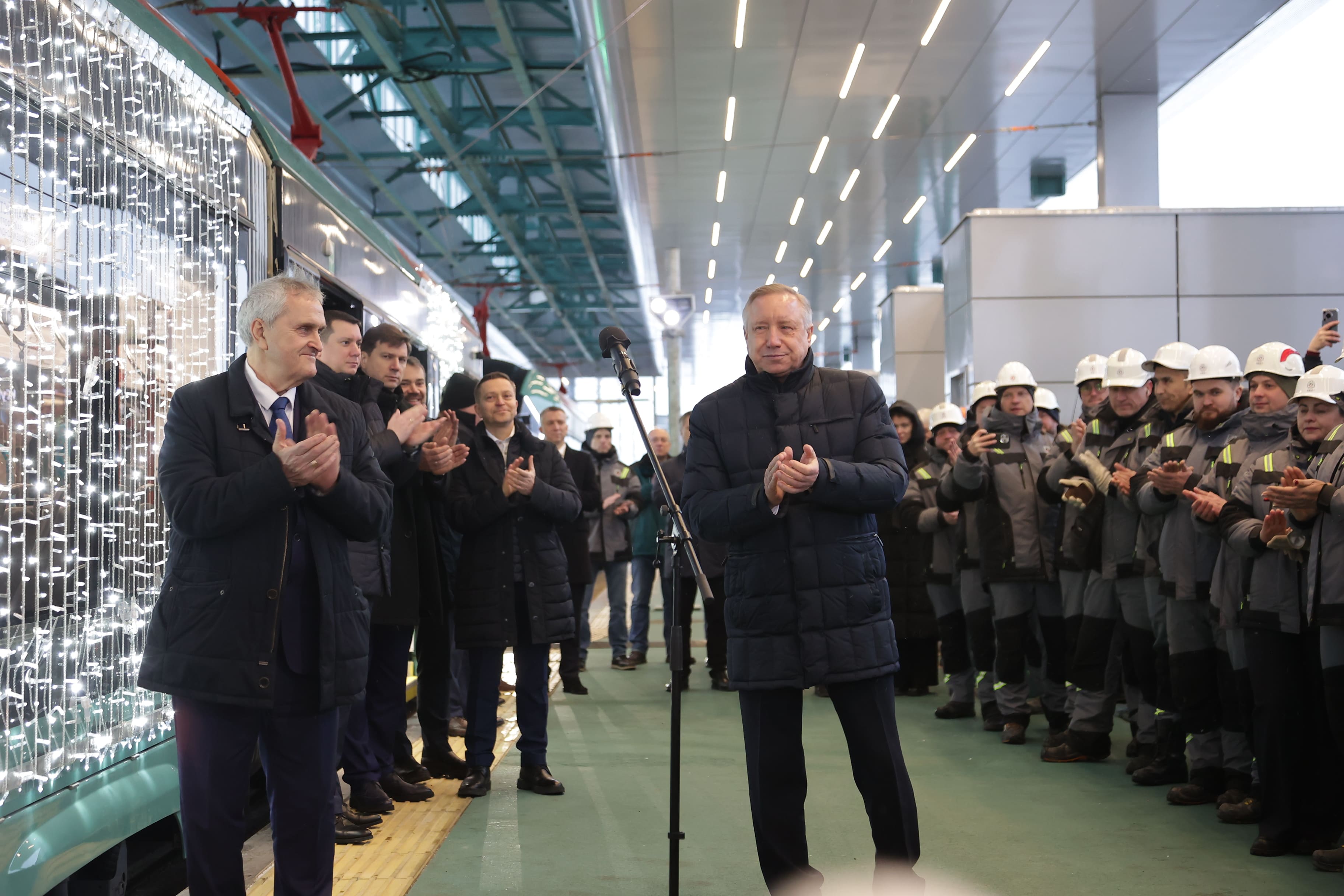 Губернатор Александр Беглов дал старт движению трамвайной линии «Славянка»